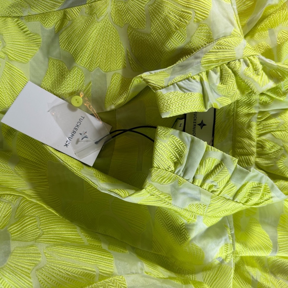 Tuckernuck Citron Fil Coupe Palmerston Dress Size Medium New With tag - Picture 9 of 10